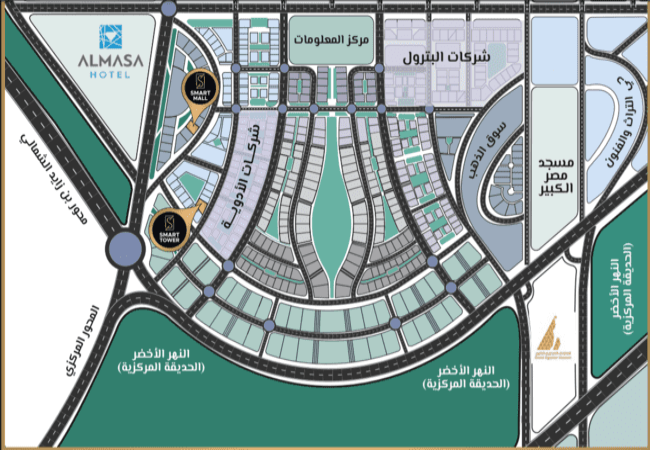 خريطة سمارت مول العاصمة الإدارية