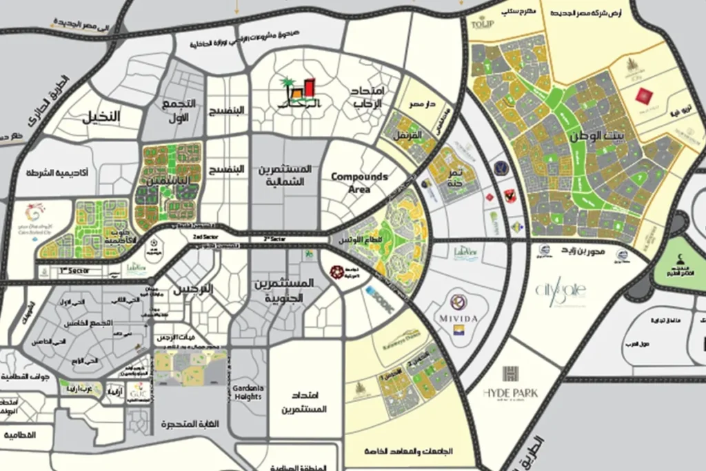 موقع بي سكوير ميدكال هاب بالقاهرة الجديدة